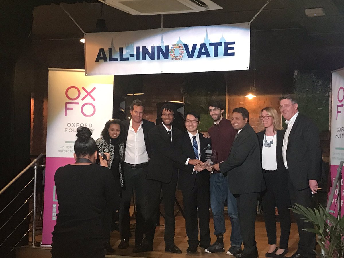 Super proud of the <a href="/JesusOxMCR/">Jesus Oxford MCR</a> <a href="/JesusOxfordJCR/">Jesus College JCR</a> DECancer.AI - AI for early cancer detection our All-Innovate winning team team <a href="/oxfoundry/">Oxford Foundry</a>