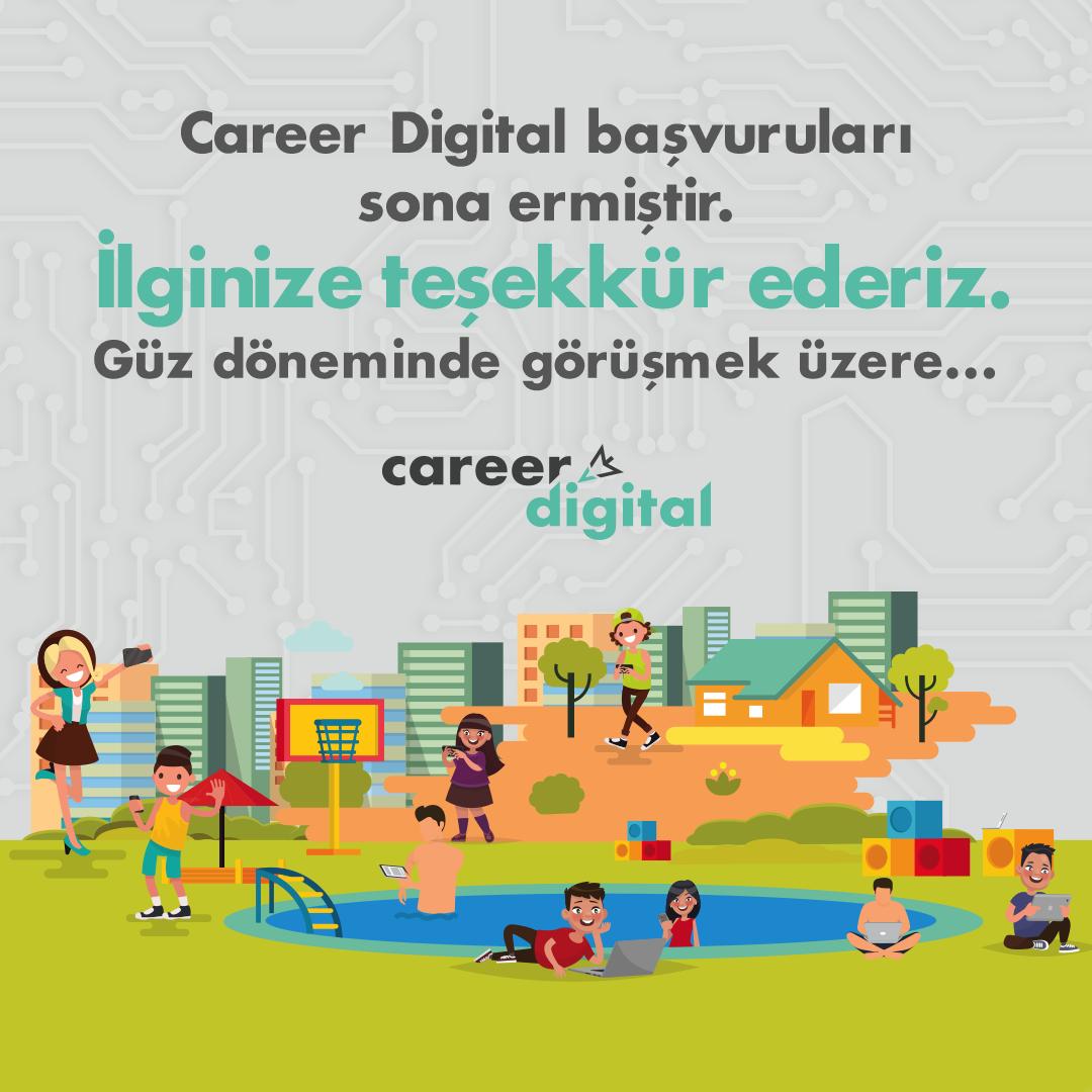 Başvurular sona erdi! 4-8 Mart tarihlerinde gerçekleştireceğimiz bu harika etkinliğe gösterdiğiniz kocaman ilgi için çoook teşekkürler!🤗 Takipte kalın, gelişmeleri aktarmaya devam edeceğiz.🙃 
#CareerDigital