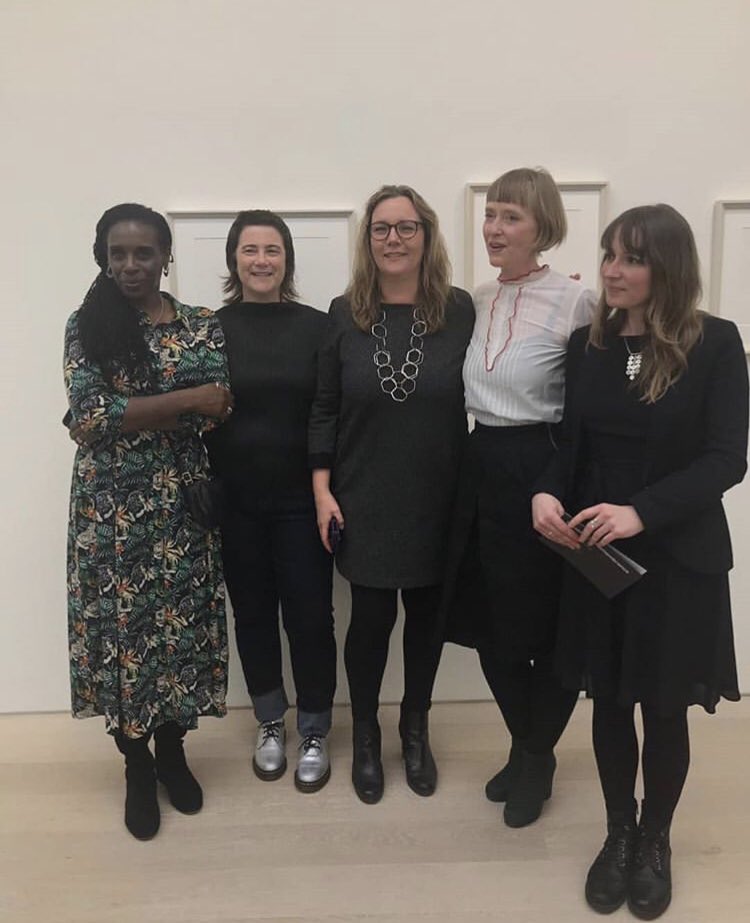 CristeaRoberts's tweet photo. Thank you to everyone who attended the private view of our new exhibition #ProtestandRemembrance. Featured artists @CogleB, #MaryGriffiths, @joygerrard and #MiriamdeBurca are pictured with gallery director Helen Waters. Now open until 30 March 2019: https://t.co/SsH8UfNQCQ https://t.co/wYunKgsVkA