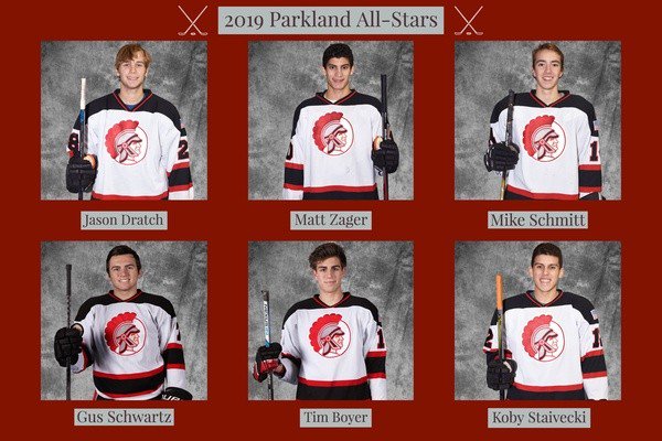 ParklandHockey's tweet photo. Congrats to our All Stars 🌟

Game is Monday March 4th at PPL Center at 7:30pm. 

#LVSHL https://t.co/OBUbxvzQ4H
