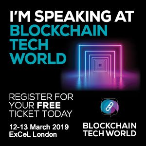 stenea's tweet photo. I'm speaking at Blockchain Technology World 2019. Don’t miss my sessions on Blockchain Technology World 2019, on the Identity Management Panel and the second one on Finance and Banking panel #BTW19 https://t.co/d4gdloOwwj