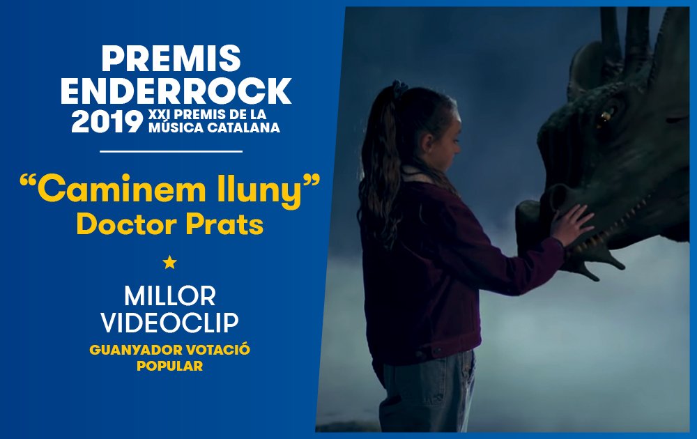 "Caminem lluny" de <a href="/doctorprats/">Doctor Prats</a>
s'endú el premi a millor videoclip del 2018 per la votació popular. Passant per damunt d' <a href="/elscatarres/">ELS CATARRES 🪂 PARACAIGUDISTES</a>  i <a href="/buhosoficial/">Buhos</a> 
#PremisEDR19