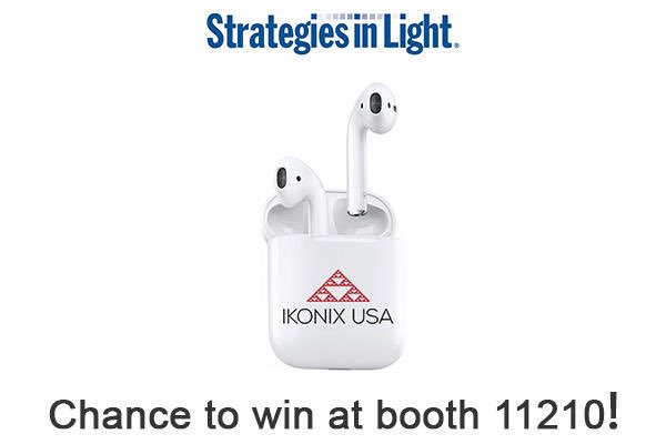 APT_PowerSource's tweet photo. Are you at Strategies in Light? So is Ikonix USA! Stop by booth 11210 to learn how you can win a brand new set of Apple AirPods®. #silusa https://t.co/5iJr4Anjwy