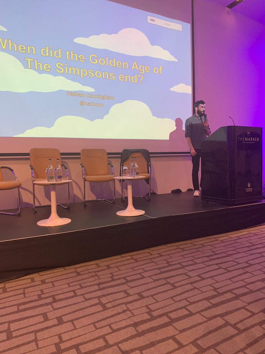 nathcun's tweet photo. Combining my love of The Simpsons with my love of data.
Thanks for having me @DatabeersDub https://t.co/67uUFpnj6p