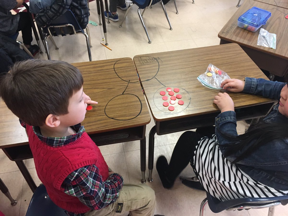 room17Day's tweet photo. Using “part, part, whole” as a strategy to solve our missing addend word problems with a partner. #WeLoveMath @KESElementary https://t.co/uverHiYcPU