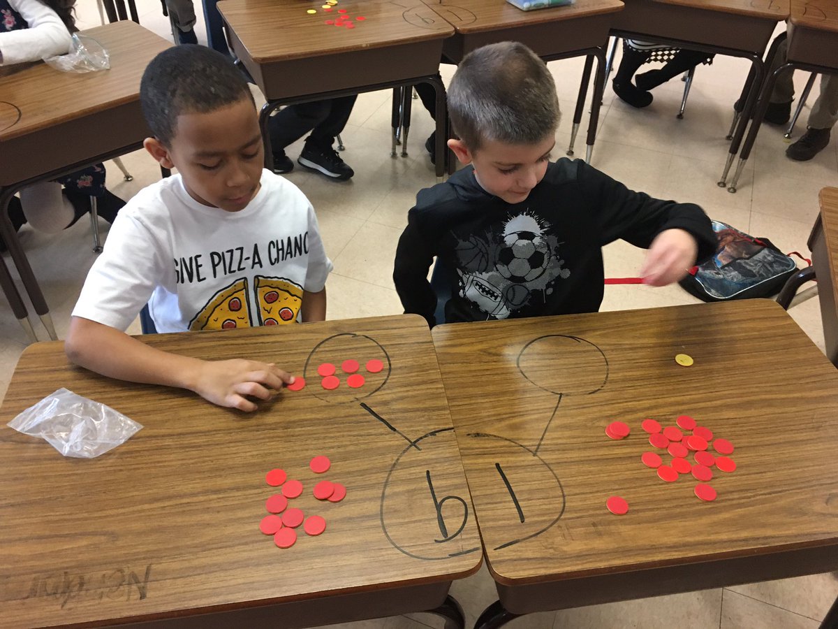room17Day's tweet photo. Using “part, part, whole” as a strategy to solve our missing addend word problems with a partner. #WeLoveMath @KESElementary https://t.co/uverHiYcPU