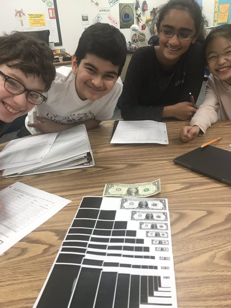 d30mathnavigate's tweet photo. “Shrinking” dollars to explore exponential decay! #d30learns https://t.co/Rc69rBK9Nq