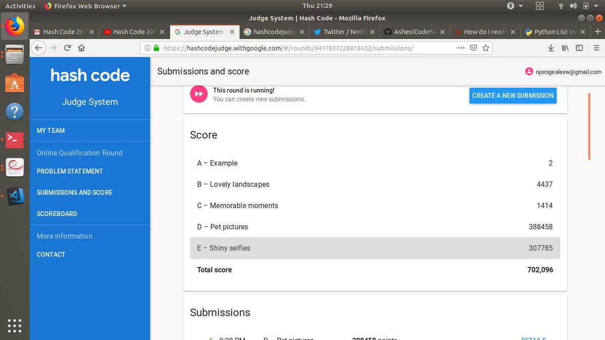 njorogealexw's tweet image. Final score
#hashcode2019  #HashCode