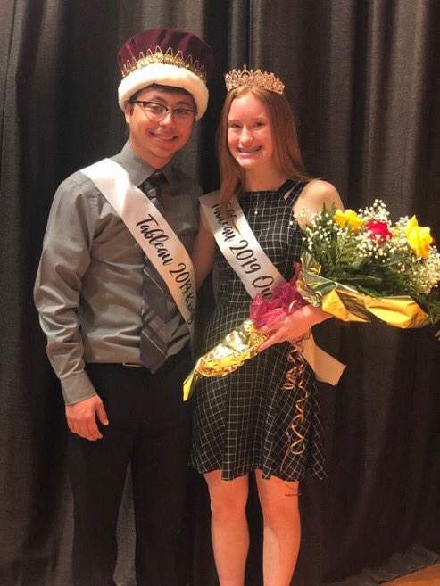 Congratulations to our 2019 Tableau Queen and King, Tyler Johnson and Kaylee Deroche!!