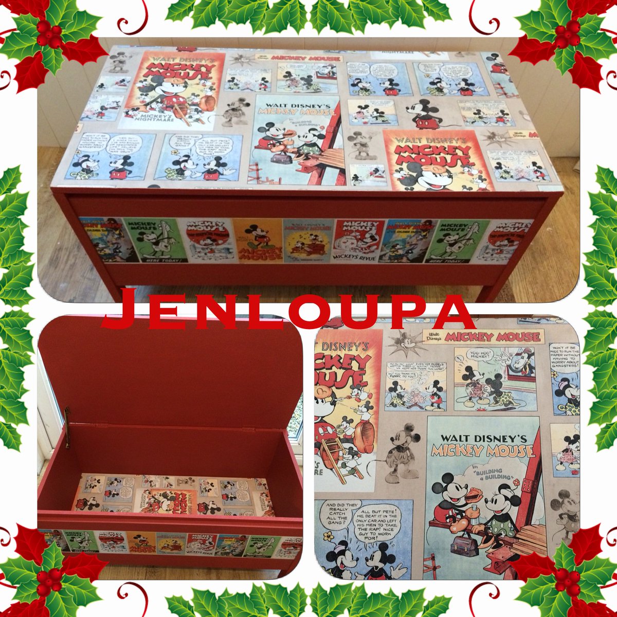 Going through our archives and we fondly remember this Disney toybox from 2015 that we made for Charity #Disney #furniture #upcycle #upcycling