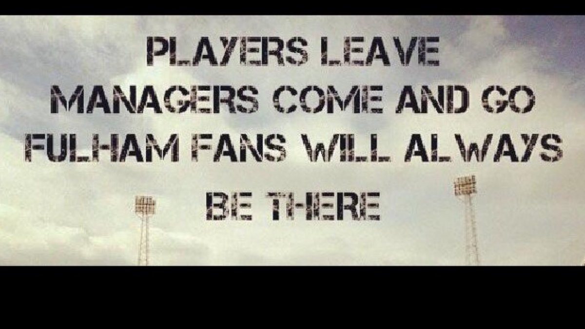 Just remember the following @FulhamFC #FFC #lovemyclub