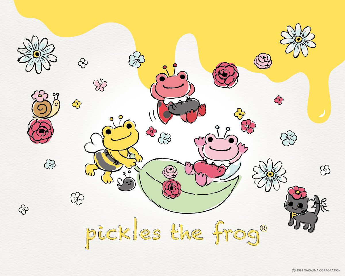 تويتر Pickles The Frog News かえるのピクルスnews على تويتر Hpダウンロード更新しました かえるのピクルス Picklesthefrog 3月 春 3月の壁紙は春の虫に変身したピクルスたちのイラストです ブックカバー カレンダー スマートフォン用壁紙もあります