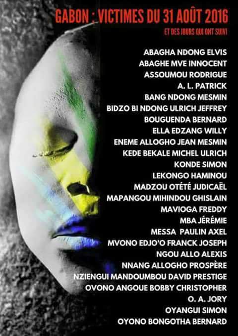 akoma_mba241's tweet image. #JeudiNoir➕ #PourNosMartyrs🕯du #Gabon🇬🇦 tombés le #31août2016 sous les balles de Feu #AliBongo⚰️ l'usurpateur, pour avoir réclamé leur vote📨, la #Liberté🗽, la #Justice⚖️ et la #Démocratie #DevoirDeMemoire
@JY_LeDrian @dw_francais @libe
#3MOut‍♀️🐸💥
#OnNeLâcheRien ✊