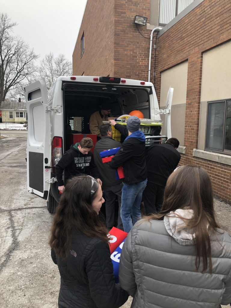 Packing up and heading to Gibraltar for our first competition! #warh #Warhbots #luckysweatshirt #lafayettestrong #letsgo