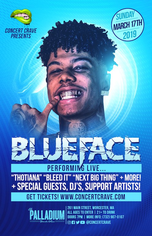DJKnowledge's tweet image. #Worcester #Blueface

Things are going to get wild when @bluefacebleedem takes the stage at @palladiumshows on Mar. 17th!

Save up to $8 on tickets by securing them through the #columnsofknowledge store: hive.co/l/bluefaceworc…