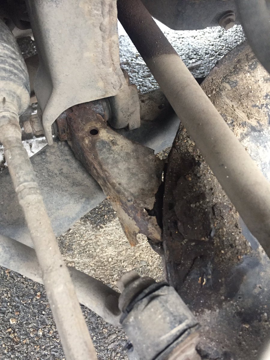 AustinEzman's tweet photo. Called @subaru_usa today about honoring their 2011 lower control arm recall No.11V-464. I was told that this is caused by “normal wear and tear” and there is nothing that they can do for me. @NHTSArecalls https://t.co/7r9H1psVwO