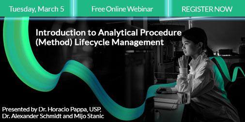 WatersCorp's tweet image. The Intro to #MethodLifecycle Management (MLCM) webinar is days away! Have you registered? Learn about how new regulatory guidelines will influence the adoption of MLCM and what steps you can take today. Keep your #MethodFitForLife. bit.ly/2NDnNV2
