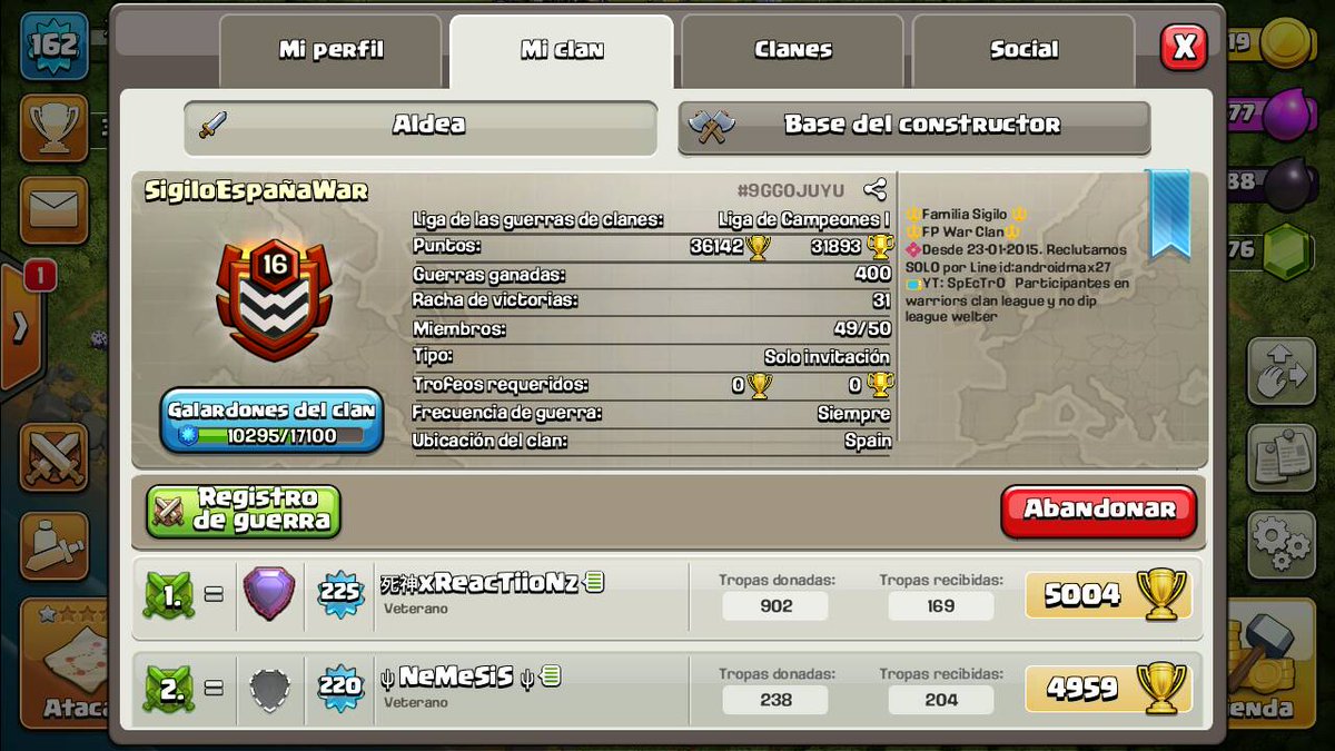 2A_Black's tweet photo. A pesar de la desventaja de mm se obtuvo buen resultado.
400 guerras ganadas, 
Racha de 31, 
Y muy buenos ataques.
Pertenecer a este clan es de lo mejor dentro de coc 😍
#GrandesSew #GoSigilo #GoSew https://t.co/qjcnHNOnz6