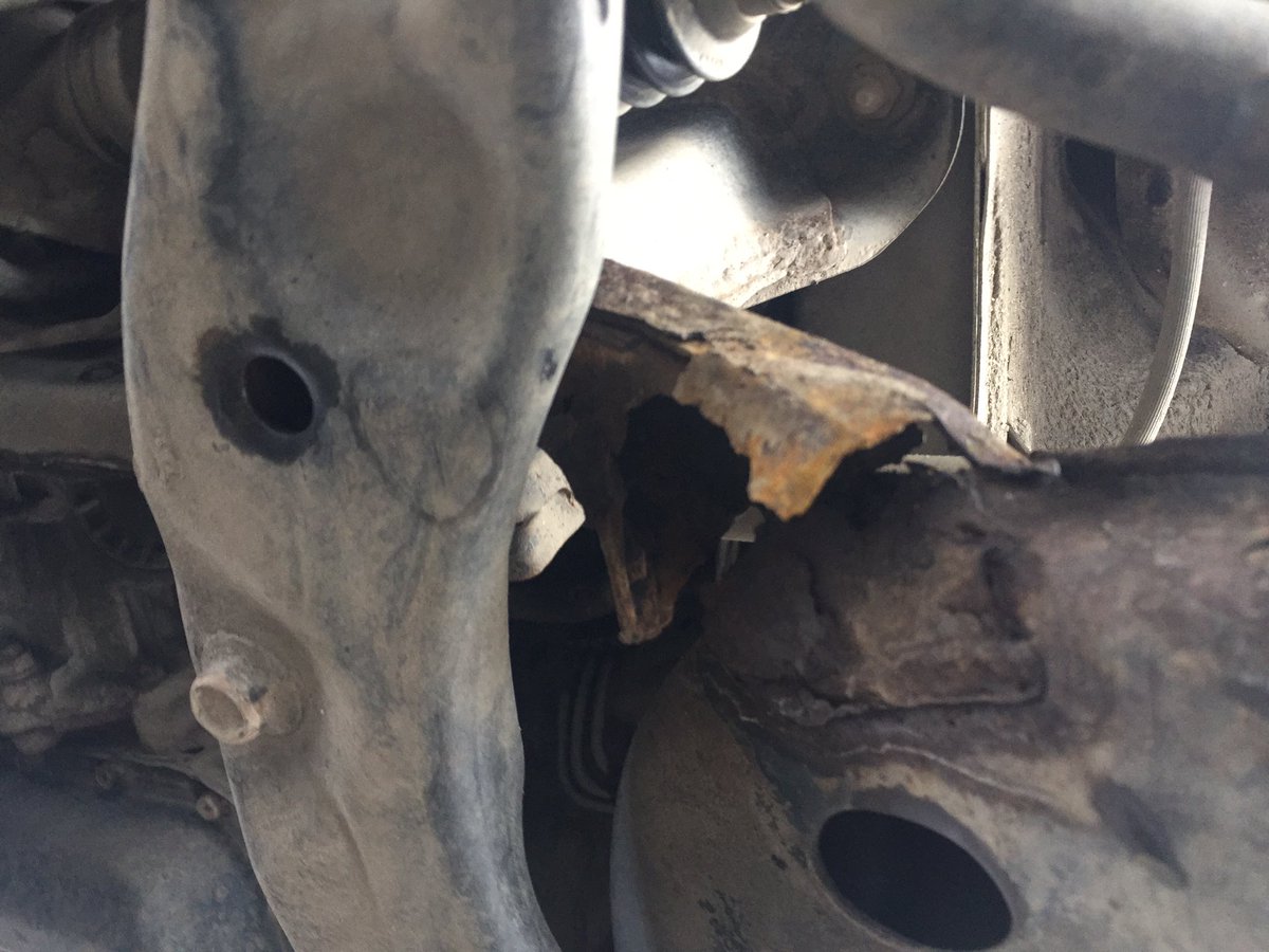 AustinEzman's tweet photo. Called @subaru_usa today about honoring their 2011 lower control arm recall No.11V-464. I was told that this is caused by “normal wear and tear” and there is nothing that they can do for me. @NHTSArecalls https://t.co/7r9H1psVwO