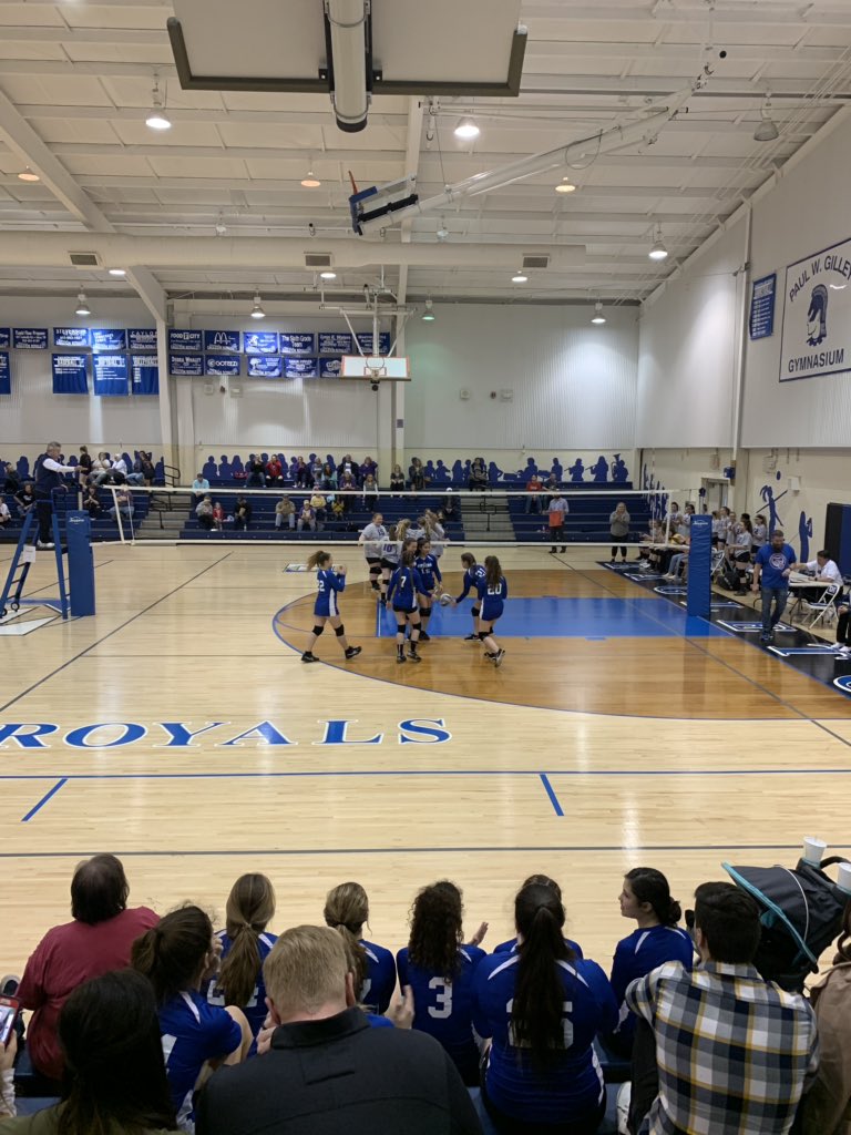 PhillyWarriors's tweet photo. Our ladies celebrate the first point for #WarriorVolleyball !!  We had a great showing in our first scrimmage, 17-18 when time expired.  Great work, ladies!! @FLMSBraves https://t.co/Alux8KM2wh
