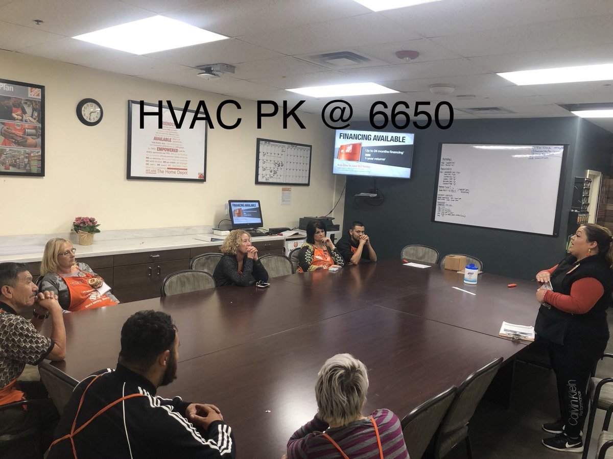 6650 HVAC PK DAY! Time to convert our knowledge into LEADS! Feed the pipeline!@Allen83hd @DesireThorpe <a href="/Beatriz68475813/">Beatriz Gonzalez</a> <a href="/HomeDepot6650/">KMB@6650</a> @LauraBarnesHD @