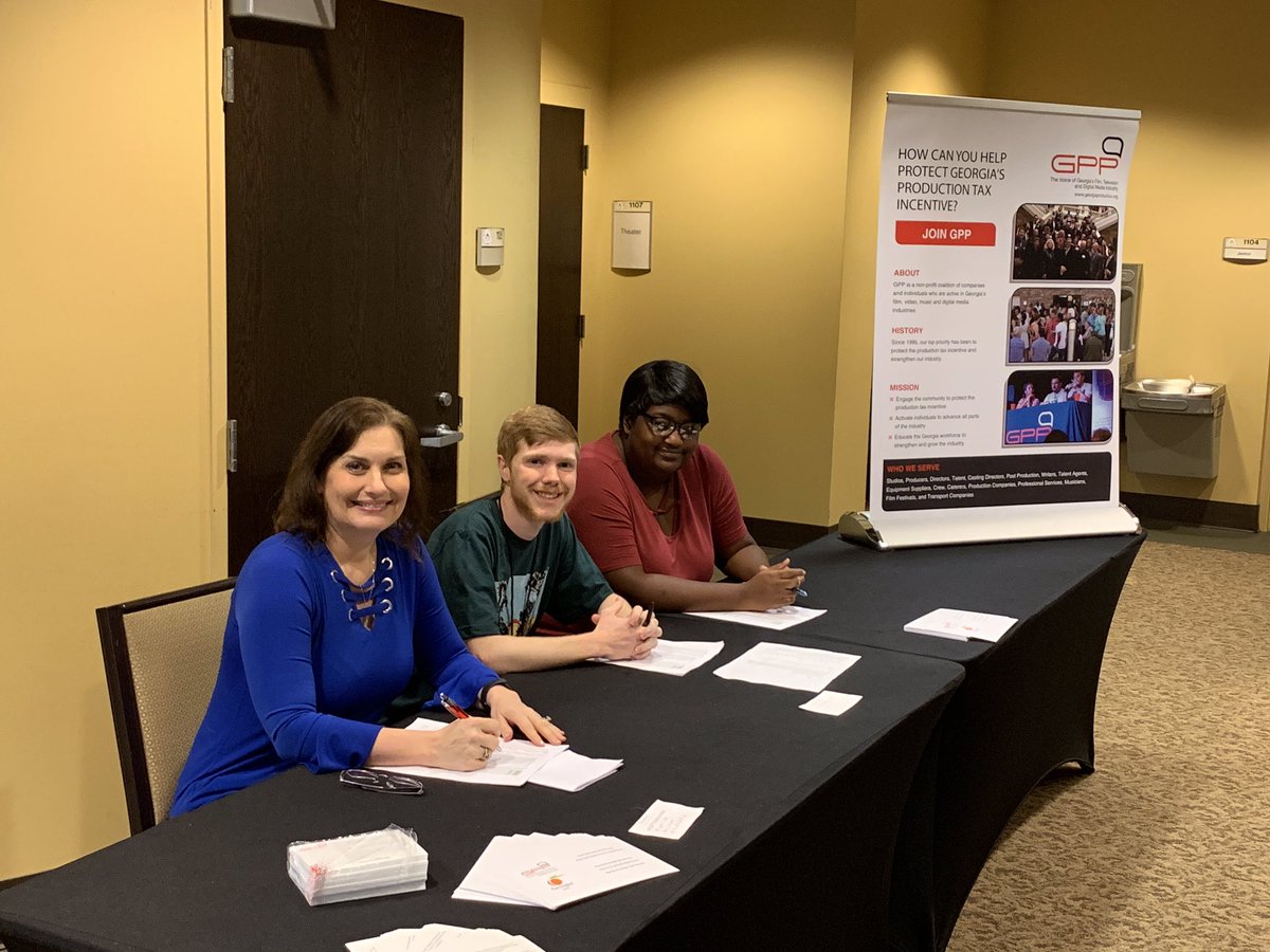 GGroup2's tweet photo. Highlights from the @GA_Production #GPPSGARegional meeting, presented by @gafmde , today in Valdosta! Thank you to @valdostastate @SouthGAFilm for your support! 
#GAFilm
#VState
#SGFF2k19 https://t.co/A10cPWx6L4