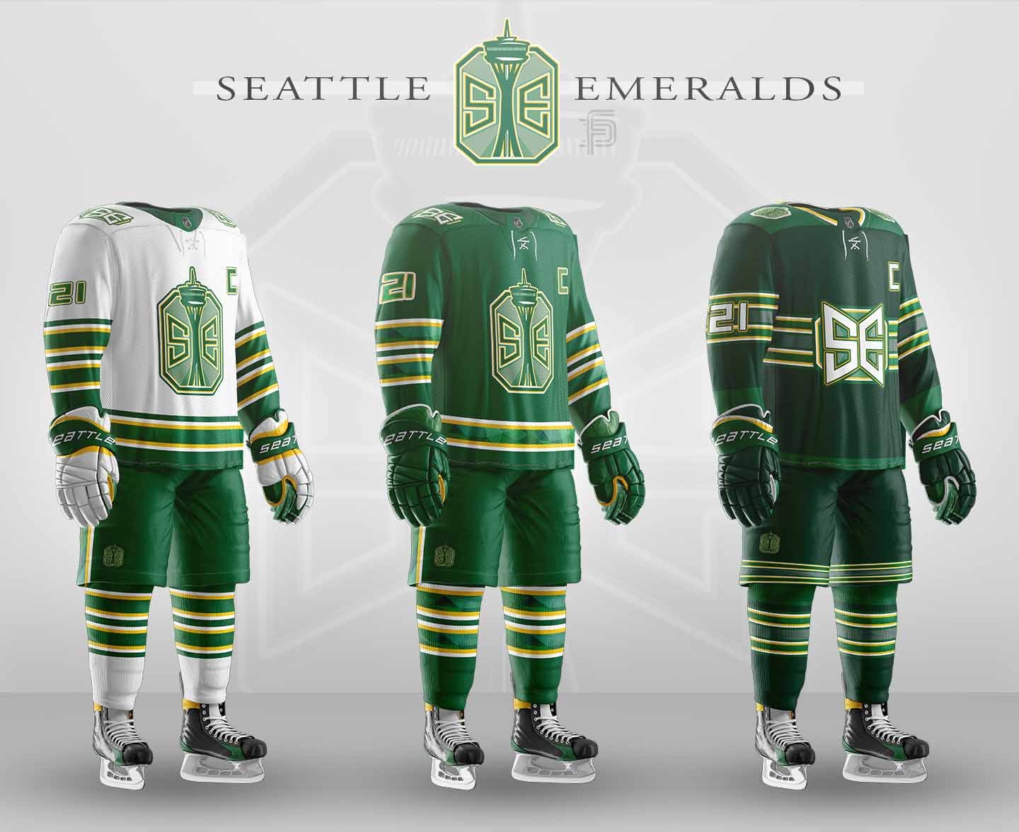 Concept for an NHL expansion team in Seattle, the Seattle Krakens