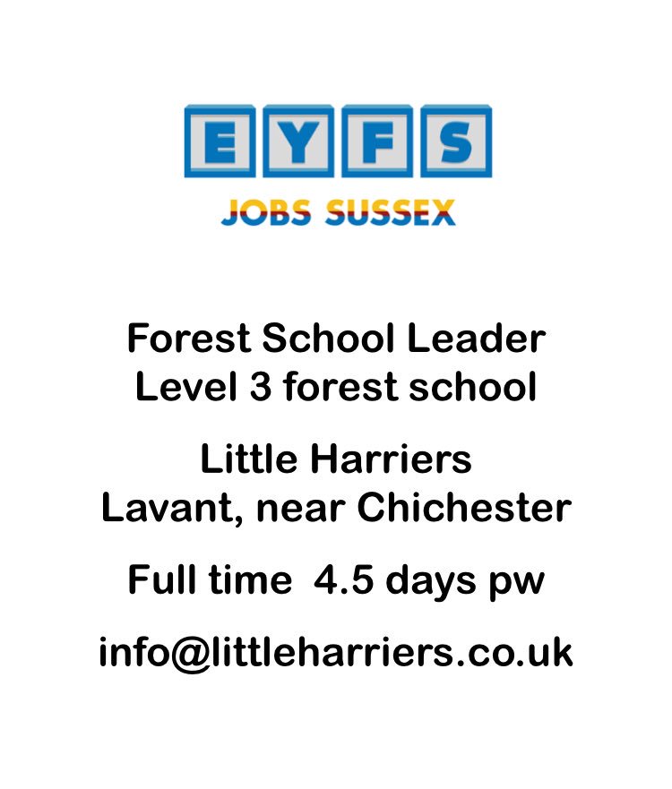 EyfsS's tweet photo. #JOBS #EarlyYears #EYFSJobsSussex https://t.co/TwJ6rBTiRc