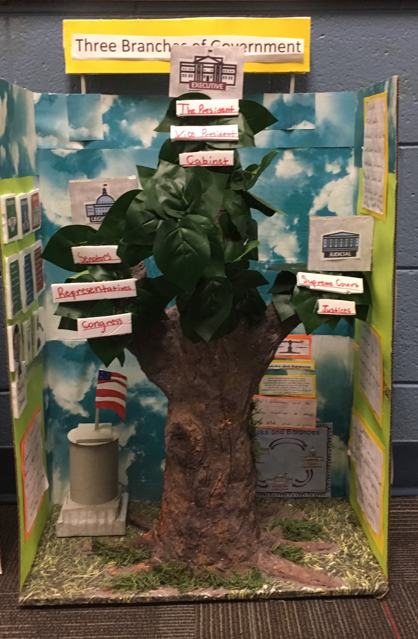 Three Branches Of Government Tree Project