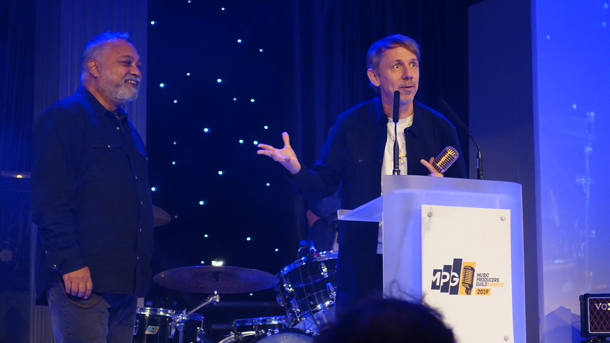 The winner of the A&amp;R Award sponsored by @daftstudios at this year's #MPGAwards is <a href="/gillespeterson/">Gilles Peterson</a>!

Award presented by Bluey Manuick (<a href="/Incognito_world/">Bluey</a>)
