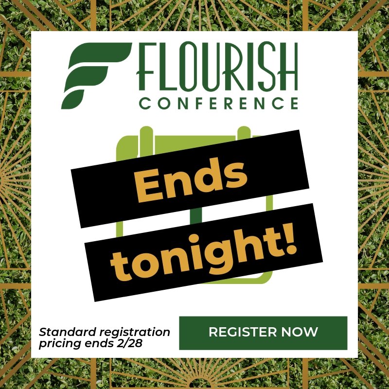 FlourishCon's tweet photo. This is the last call to register for The Flourish Conference at the standard rate! To register and to learn more about this year's speakers, social events, and brand new speed networking offering, visit: https://t.co/vmuEvAVV1Z https://t.co/tMwPn1yqRn