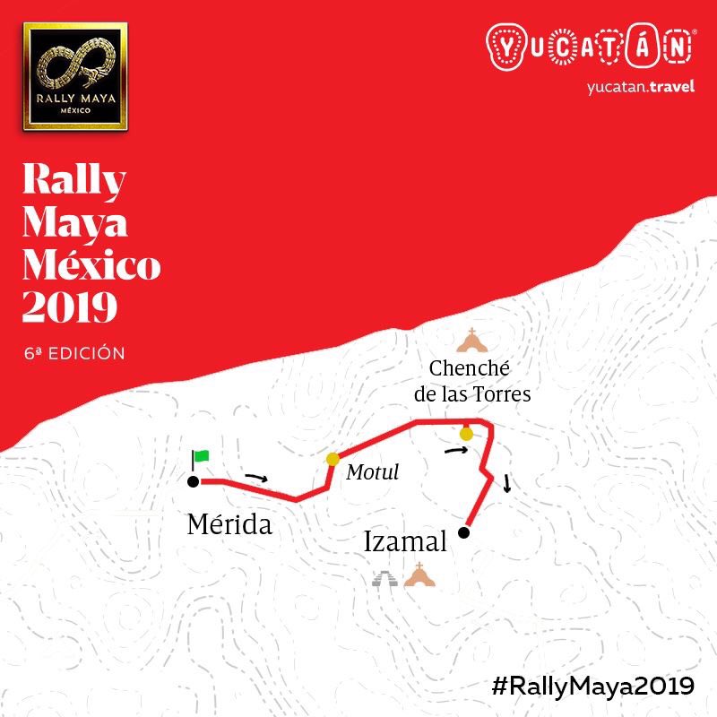 RallyMayaMexico's tweet photo. 19 de Mayo
2ª ETAPA
#RallyMaya2019
#Mérida ➡️ #Cholul ➡️ #Conkal ➡️ #Tekat ➡️ #Mococha ➡️ #Baca 🛑 #Motul ➡️ #Cansahcab 🛑 Hacienda #Chechen de las Torres ➡️ #Tekal de Venegas ➡️ #Izamal 🏁 https://t.co/Jxyz819eOE