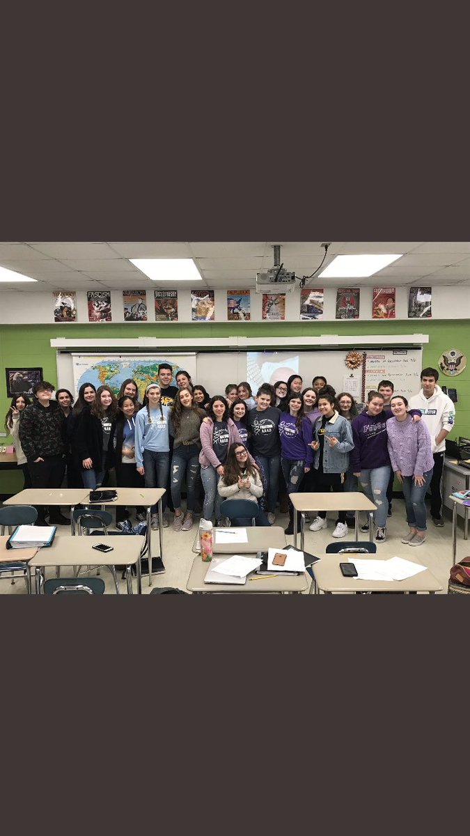 BravermanHHS's tweet photo. What an amazing, ‘feel good’ day at HHS. #WeAreFightingHard for  @fightingHARDfdn as ONE community. Everyone was #ALLIN to support this cause. #spreadingAwarness #warmsMyHeart #WeAreHowell https://t.co/7XLDufKlSO
