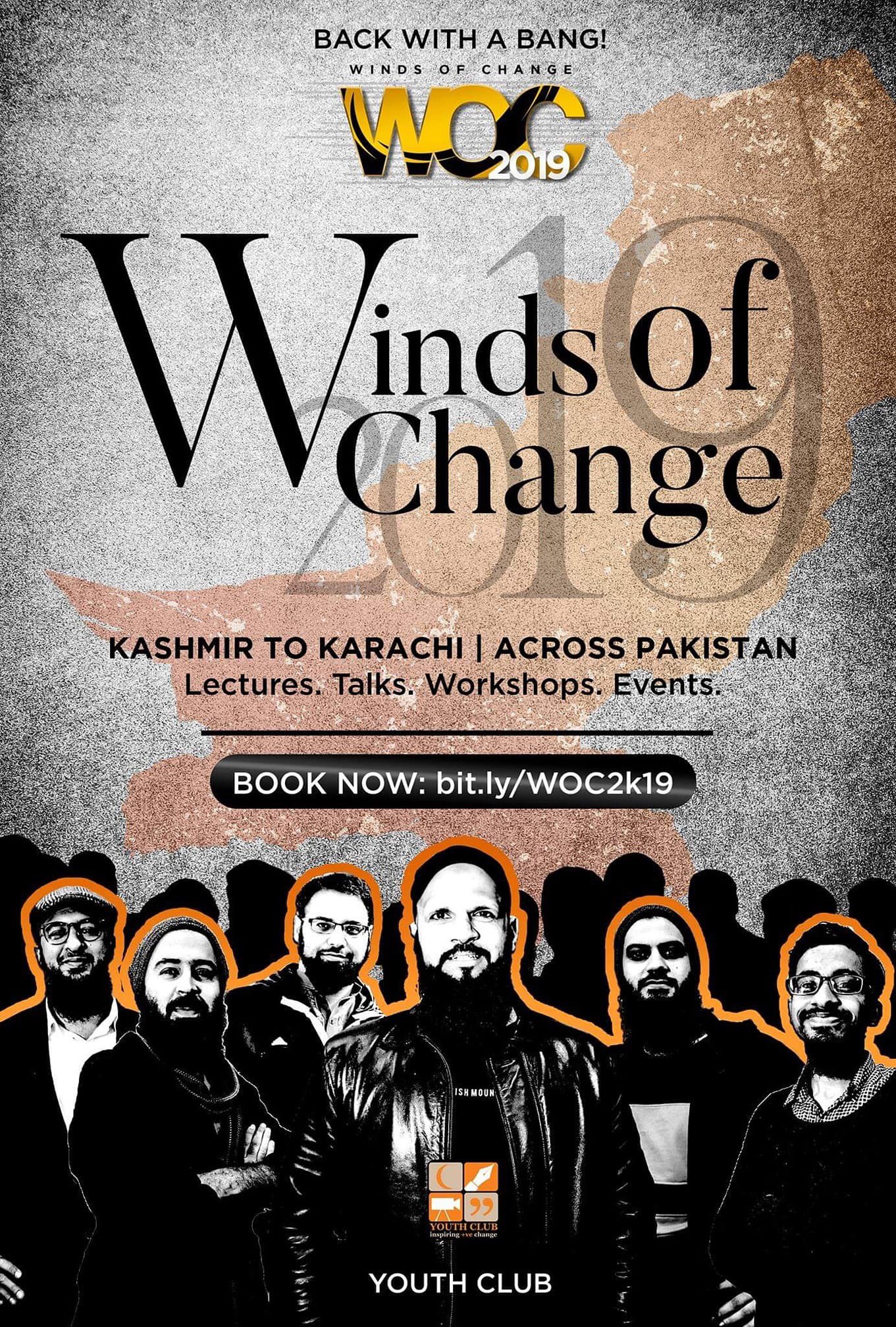 Youth Club Woc19 Ladies Gentlemen Brace Yourselves For The Winds Of Change Tour 19 From Kashmir To Karachi The Youth Club Team Will Be Travelling Across Pakistan To Your