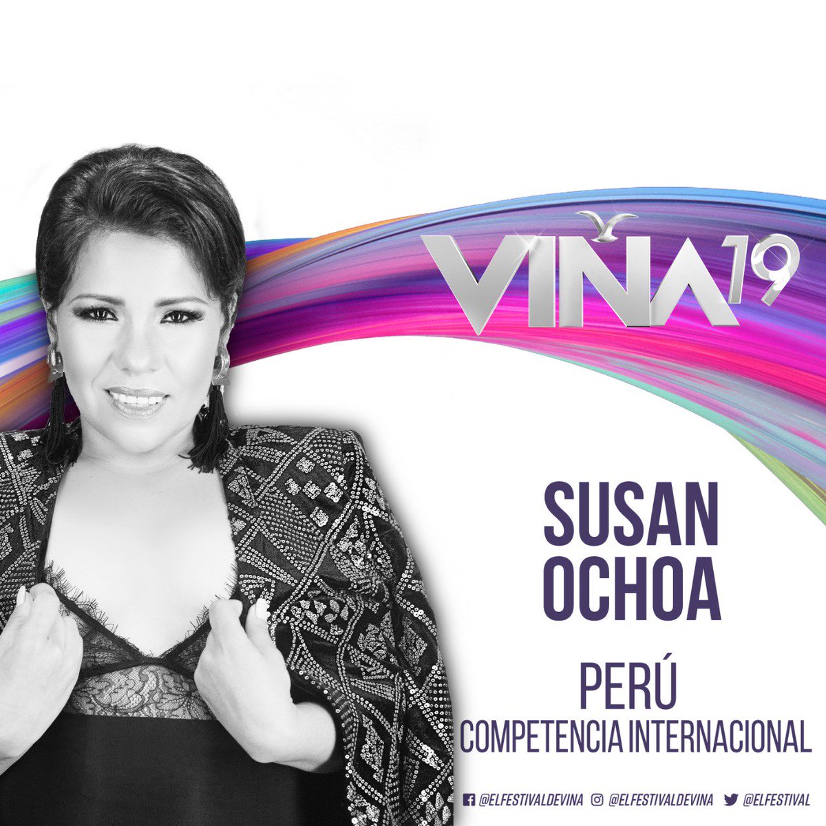 El premio de Mejor Intérprete en el apartado Internacional, es para Susan Ochoa, representante de Perú #Viña2019