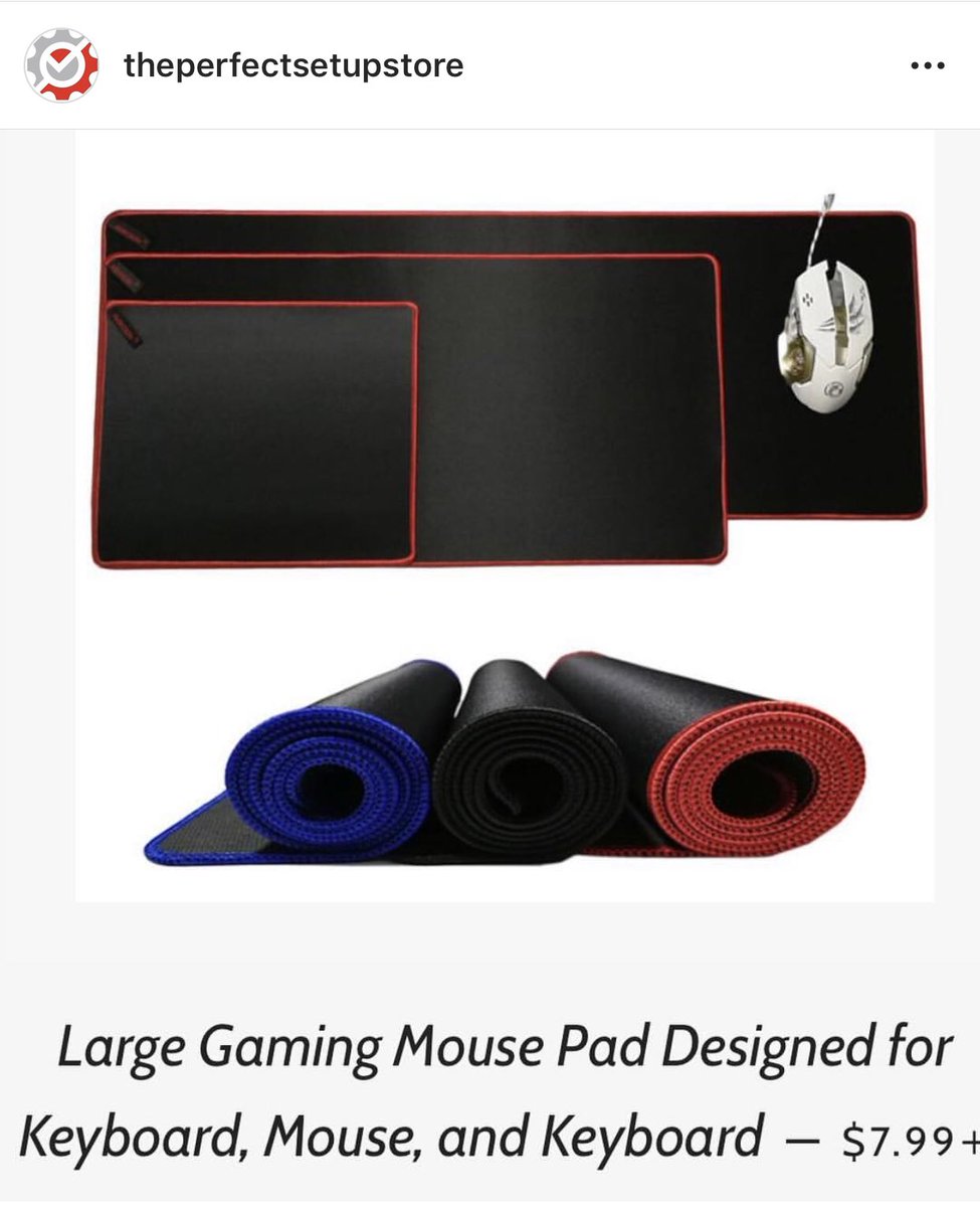 SetupPerfect's tweet image. Looking for high quality gaming mouse pads, but don’t want to pay an arm and a leg for one? Head over to perfectsetup.org and click “Desk Necessities” to pick the perfect one for you for as low as 7.99! #fortnite #twitch #gamer #gaming #stream #esports #startups #lowcost