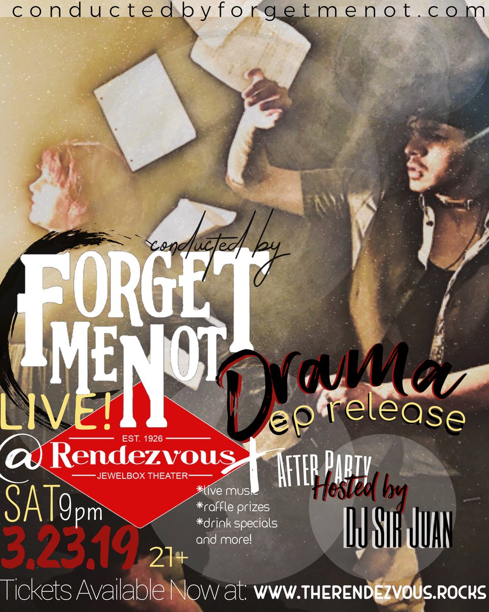 conductedbyFMN's tweet photo. Seattle, we will see you oh so soon. #NewMusic #EPRelease #Afterparty #ConductedbyForgetMeNot #DRAMA #DramaEP #getyourticketsnow https://t.co/XSFk5uQjXI
