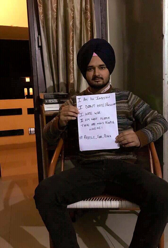 ArunDhillon0007's tweet photo. I am an Indian,
I Don’t Hate Pakistan,
I Hate War,
I am Not Alone There are Many People Like Me #indiapakistantensions #ProfileForPeace #airstrike https://t.co/Zo9Vqcp5EI