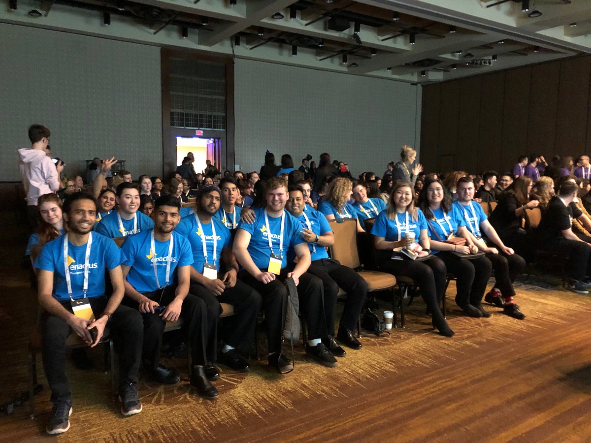 ⁦<a href="/enactusTRU/">Enactus TRU</a>⁩ ready to kick off 2019 ⁦<a href="/Enactus_Canada/">Enactus Canada</a>⁩ Regional Exposition ⁦@TRUBusinessEcon⁩ ⁦<a href="/mikehenry1/">Mike Henry</a>⁩ #westisbest #weallwin