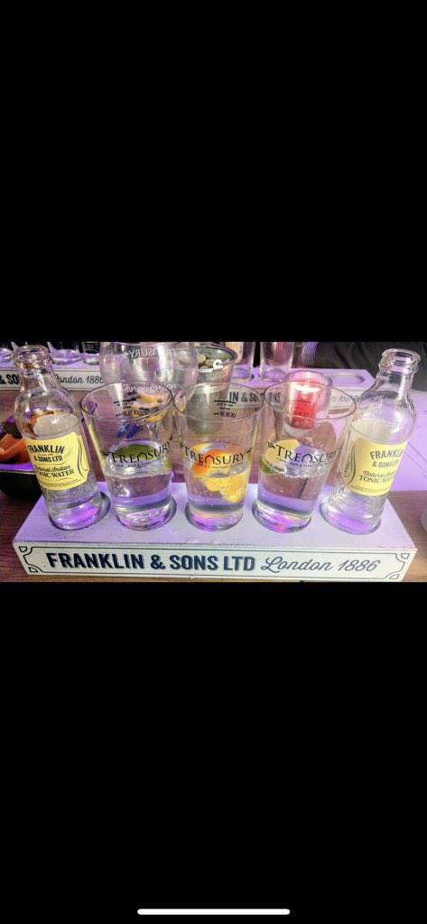 stevengpage's tweet photo. Another great gin tasting night @TheTreasuryBar thanks to @quick_gin for their amazing support. #ginspiration #gin #keepingitlocal https://t.co/19nCerpGr2