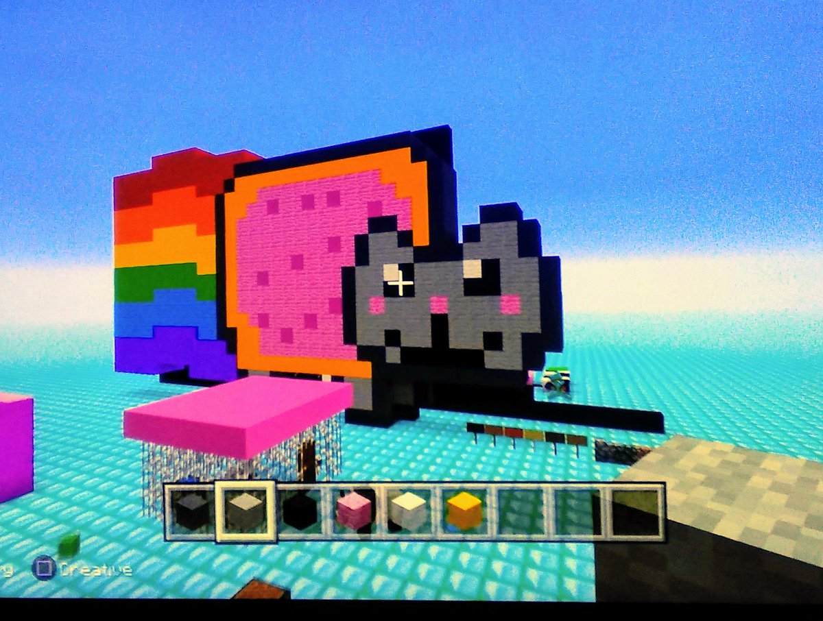trurainaman's tweet image. #nyancat #minecrafting #minecraft