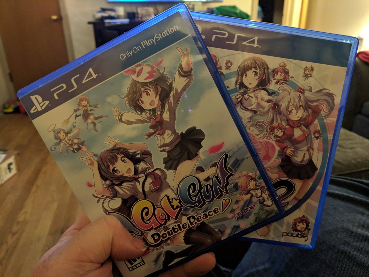 GOcastChrisB's tweet photo. Day 111 and it's gonna get a little weird with a new addition to my PS4 collection. I present Gal Gun: Double Peace and Gal Gun 2. Someone suggested I get them for rarity sake. Kinda worried. @TheGOcast @PSYC10NE @itsaanimething #GamersUnite #WPUGamers #PS4 #strangegames #gaming https://t.co/v92DQzRpeY