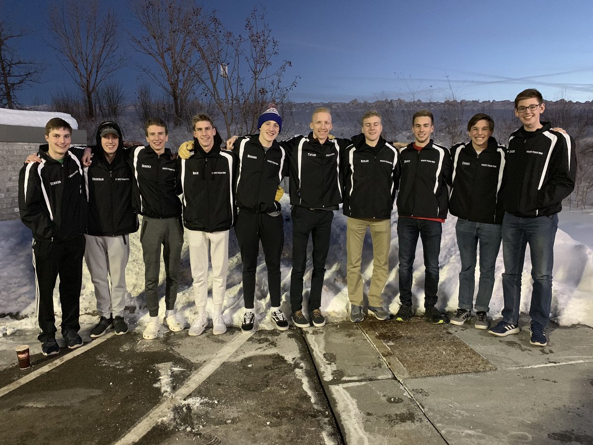 Annual pre-State Meet team dinner &amp; pic! These boys are ready 👊#LetsGoStormHawks