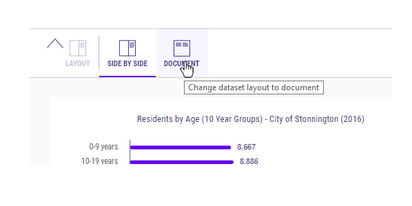 statition's tweet image. Soon you'll be able to change the layout of datasets to Document mode - ready for print 🖨️