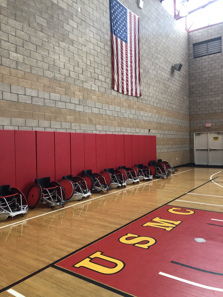 Loved cheering on everyone at the USMC Wounded Warrior Wheelchair Rugby practice today! @DeloitteGov #DeloitteSupports
