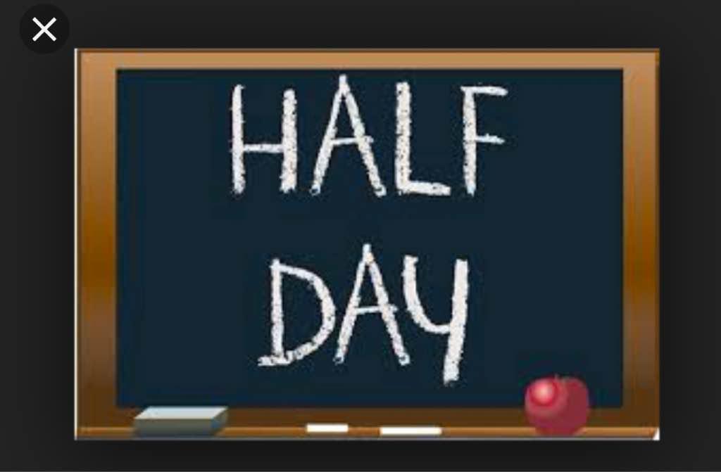 Reminder:  Tomorrow-Friday, March1,2019 is a half day for all JPS Buildings!