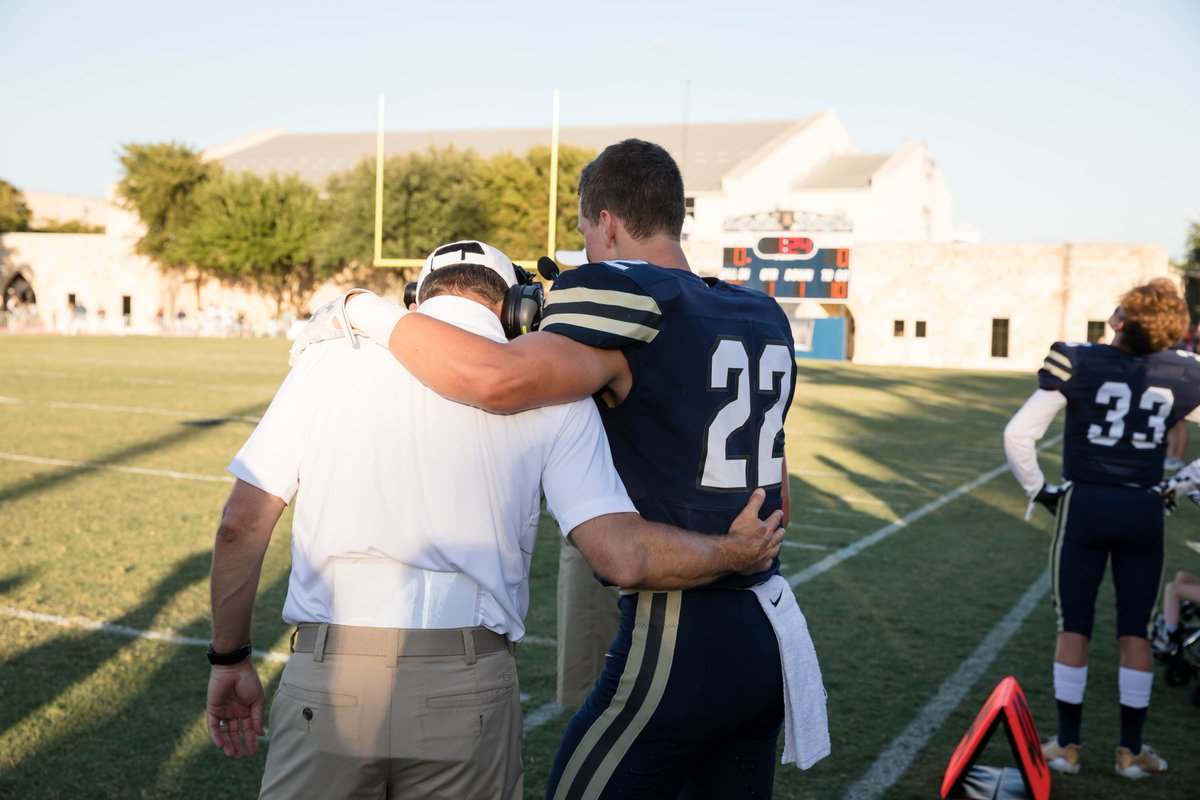 CoachBrydon's tweet photo. Coaches and players praying with and for each other... doesn't get any more real than that. Love these guys. #AdjustWithAgility #PlayFastFootball @DefCoordinator1 https://t.co/P6yumyGOeF