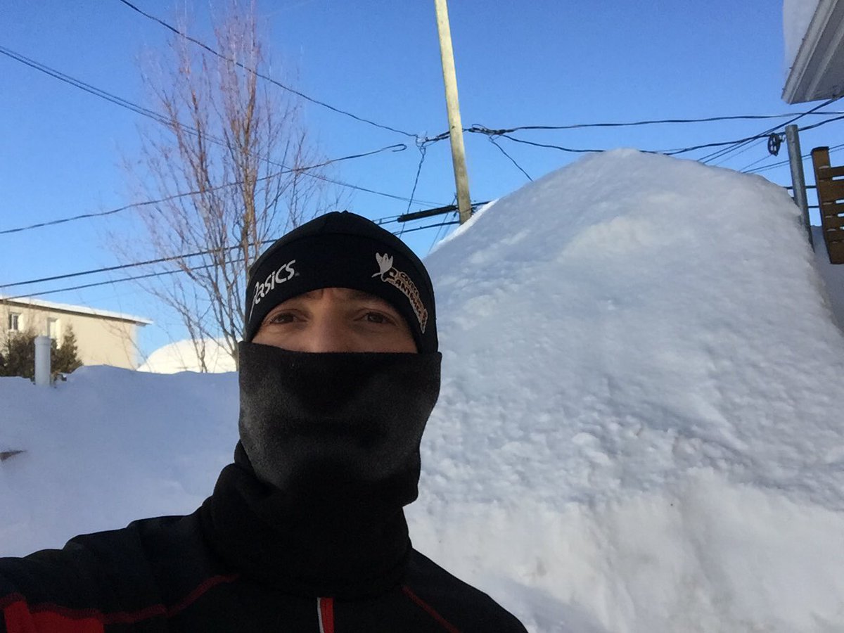 #NinjaRunner Winter can’t stop him and he run like the wind in 5 feet  of snow....Yes #Win4Youth completely transformed me. #Win4YouthPledge Who’s running tomorrow morning?