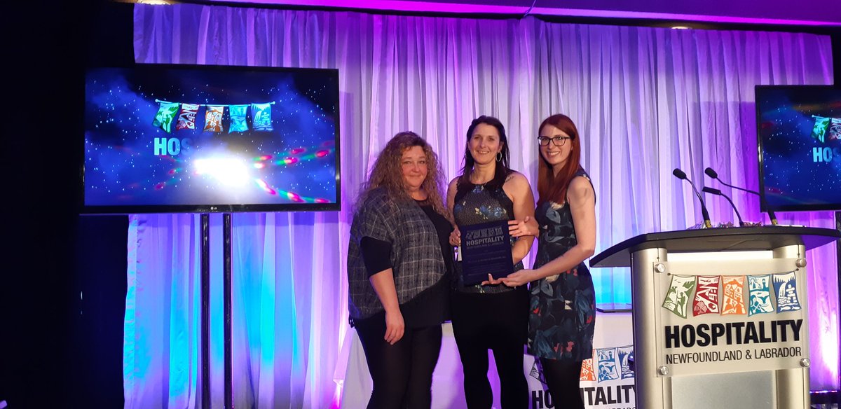 The CBDC Tourism Business Award of Excellence is presented to Farm &amp; Market at <a href="/ClarenvilleInn/">Clarenville Inn</a> - Congratulations! #MyHNL