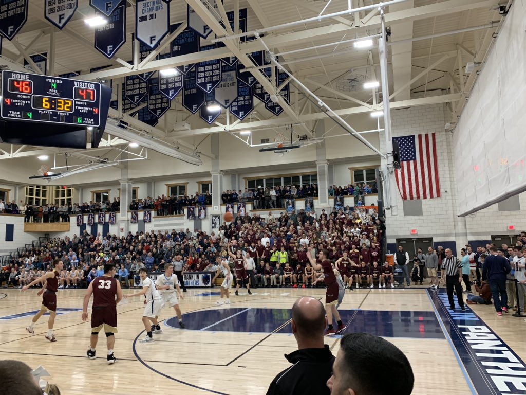 MIAA Boys Basketball Tournament: ARHS 63 - Franklin 60 Final. Great Job!